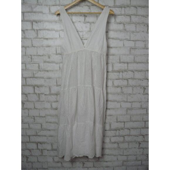Pilyq Anne Eyelet Tiered Dress Swimsuit Beach Cover Up S XS NEW - Picture 3 of 8